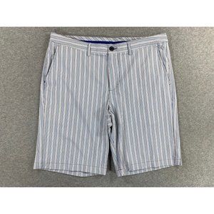 Tommy Bahama‎ Striped Nylon/Spandex Casual Shorts (Men's 36) White